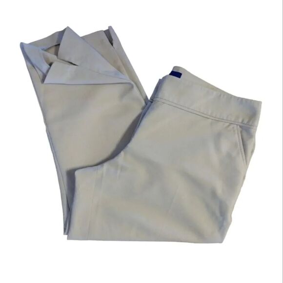 Apt 9 Light Beige Torie Midrise Straight Leg Capri Pants Size 12 - Picture 3 of 14